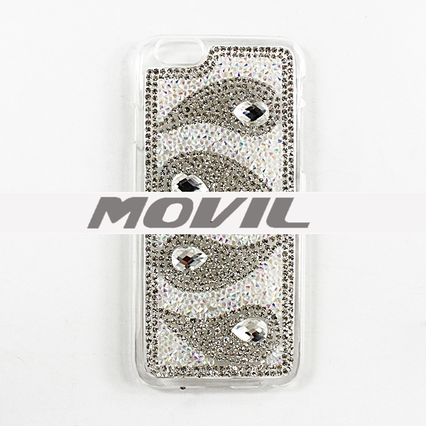 NP-2434 Bling TPU con diamante para el iPhone 6-12